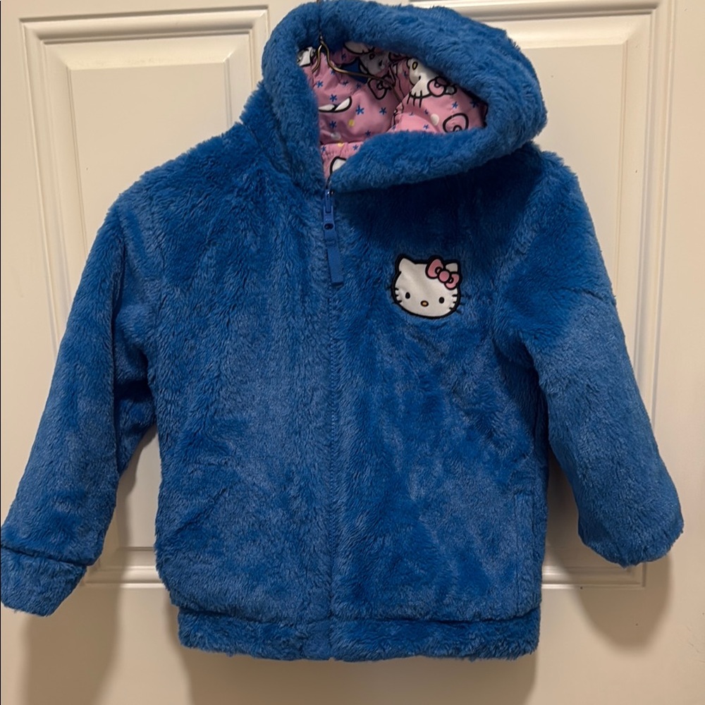Hello Kitty carácter kids Reversible jacket